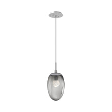 Load image into Gallery viewer, Meteo Pendant Light in Classic Silver/Smoke/Zircon Crystal (LED).