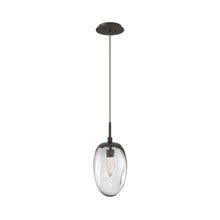 Load image into Gallery viewer, Meteo Pendant Light in Flat Bronze/Clear/Geo Crystal (LED).