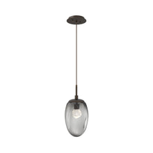 Load image into Gallery viewer, Meteo Pendant Light in Flat Bronze/Smoke/Zircon Crystal (LED).