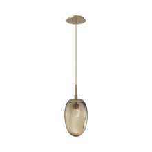 Load image into Gallery viewer, Meteo Pendant Light in Gilded Brass/Bronze/Floret Crystal (LED).
