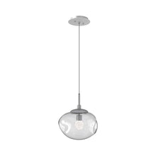 Load image into Gallery viewer, Nova LED Pendant Light in Classic Silver/Clear/Floret Crystal.