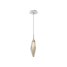 Load image into Gallery viewer, Rock Crystal LED Pendant Light in Beige Silver/Bronze (Small).
