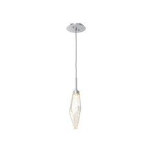 Load image into Gallery viewer, Rock Crystal LED Pendant Light in Classic Silver/Amber (Small).