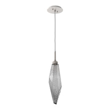 Load image into Gallery viewer, Rock Crystal LED Pendant Light in Beige Silver/Smoke (Large).
