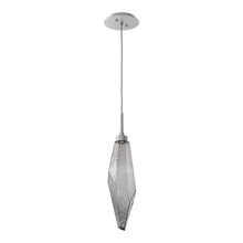 Load image into Gallery viewer, Rock Crystal LED Pendant Light in Classic Silver/Smoke (Large).