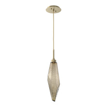 Load image into Gallery viewer, Rock Crystal LED Pendant Light in Gilded Brass/Bronze (Large).