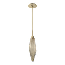 Load image into Gallery viewer, Rock Crystal LED Pendant Light in Heritage Brass/Bronze (Large).