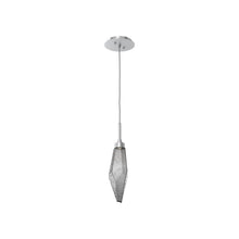 Load image into Gallery viewer, Rock Crystal LED Pendant Light in Classic Silver/Smoke (Small).