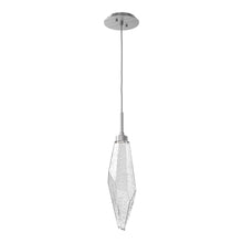 Load image into Gallery viewer, Rock Crystal LED Pendant Light in Satin Nickel/Clear (Large).
