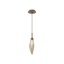 Load image into Gallery viewer, Rock Crystal LED Pendant Light in Flat Bronze/Bronze (Small).