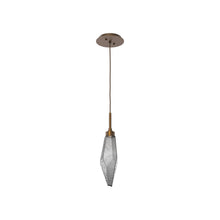 Load image into Gallery viewer, Rock Crystal LED Pendant Light in Flat Bronze/Smoke (Small).