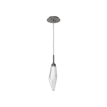 Load image into Gallery viewer, Rock Crystal LED Pendant Light in Graphite/Clear (Small).