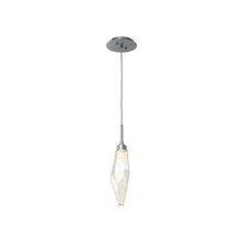 Load image into Gallery viewer, Rock Crystal LED Pendant Light in Gunmetal/Amber (Small).