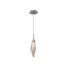 Load image into Gallery viewer, Rock Crystal LED Pendant Light in Gunmetal/Bronze (Small).