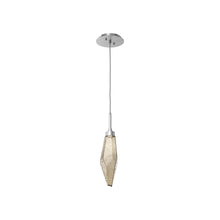Load image into Gallery viewer, Rock Crystal LED Pendant Light in Satin Nickel/Bronze (Small).