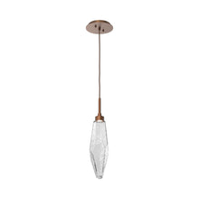 Load image into Gallery viewer, Rock Crystal LED Pendant Light in Burnished Bronze/Clear (Medium).