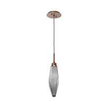 Load image into Gallery viewer, Rock Crystal LED Pendant Light in Burnished Bronze/Smoke (Medium).