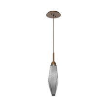 Load image into Gallery viewer, Rock Crystal LED Pendant Light in Flat Bronze/Smoke (Medium).