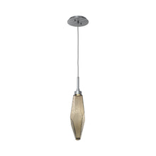 Load image into Gallery viewer, Rock Crystal LED Pendant Light in Gunmetal/Bronze (Medium).