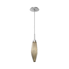 Load image into Gallery viewer, Rock Crystal LED Pendant Light in Satin Nickel/Bronze (Medium).