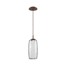 Load image into Gallery viewer, Vessel LED Pendant Light in Burnished Bronze/Clear.