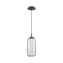 Load image into Gallery viewer, Vessel LED Pendant Light in Flat Bronze/Clear.