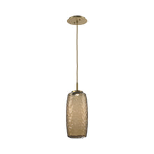 Load image into Gallery viewer, Vessel LED Pendant Light in Gilded Brass/Bronze.
