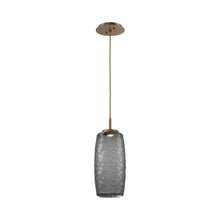 Load image into Gallery viewer, Vessel LED Pendant Light in Novel Brass/Smoke.