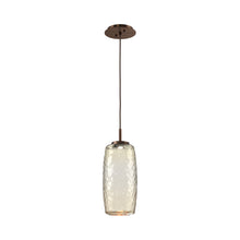 Load image into Gallery viewer, Vessel LED Pendant Light in Oil Rubbed Bronze/Amber.