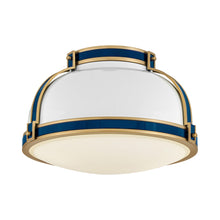 Load image into Gallery viewer, Barton Flush Mount Ceiling Light in Gloss White.