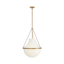 Load image into Gallery viewer, Collins Pendant Light in Heritage Brass (Large).