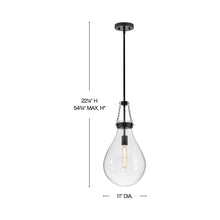 Load image into Gallery viewer, Eloise Pendant Light - line drawing.