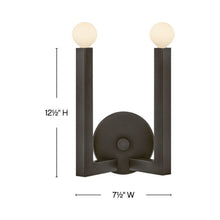 Load image into Gallery viewer, Ezra Wall Light - line drawing.