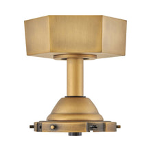 Load image into Gallery viewer, Facet Downrod Kit in Heritage Brass.