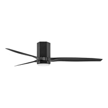 Load image into Gallery viewer, Facet LED Smart Ceiling Fan in Matte Black (60-Inch).