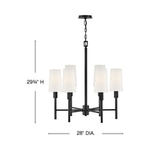 Load image into Gallery viewer, Fenwick Chandelier - line drawing.