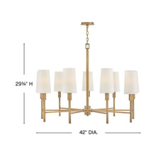 Load image into Gallery viewer, Fenwick Chandelier - line drawing.