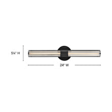 Load image into Gallery viewer, Georgette LED Bath Vanity Light - line drawing.