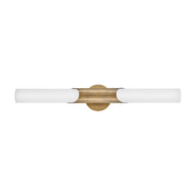 Load image into Gallery viewer, Grace LED Bath Vanity Light in Textured Heritage Brass (Large).