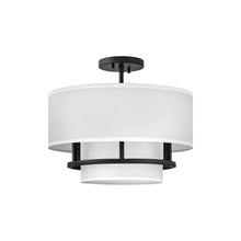 Load image into Gallery viewer, Graham Flush Mount Ceiling Light in Black(16-Inch).