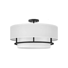 Load image into Gallery viewer, Graham Flush Mount Ceiling Light in Black(23-Inch).