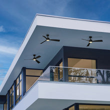 Load image into Gallery viewer, Iver LED Smart Ceiling Fan in Outside Area.