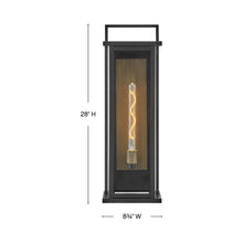 Load image into Gallery viewer, Langston Outdoor Tall Wall Light - line drawing.