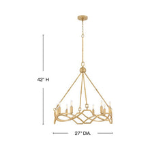 Load image into Gallery viewer, Leona Chandelier - line drawing.