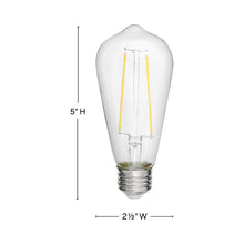 Load image into Gallery viewer, Lumiglo 120V Medium Base LED Bulb - line drawing.