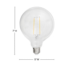 Load image into Gallery viewer, Lumiglo 120V Medium Base LED Bulb - line drawing.