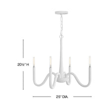 Load image into Gallery viewer, Maris Chandelier - line drawing.