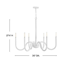 Load image into Gallery viewer, Maris Chandelier - line drawing.