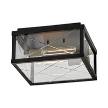 Load image into Gallery viewer, Monte Outdoor Flush Mount Ceiling Light in Detail.