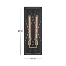 Load image into Gallery viewer, Monte Outdoor Wall Light - line drawing.